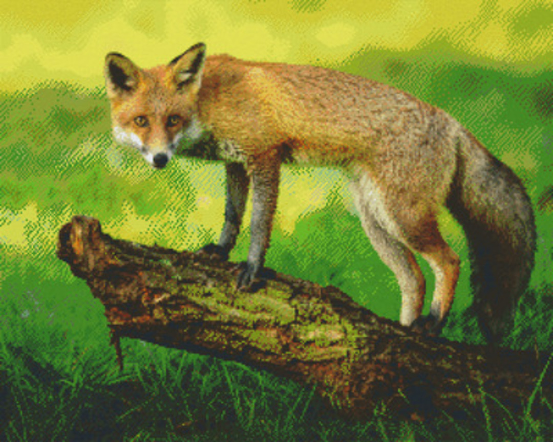 Fox Thirty Six [36] Baseplate PixelHobby Mini-mosaic Art Kit image 0